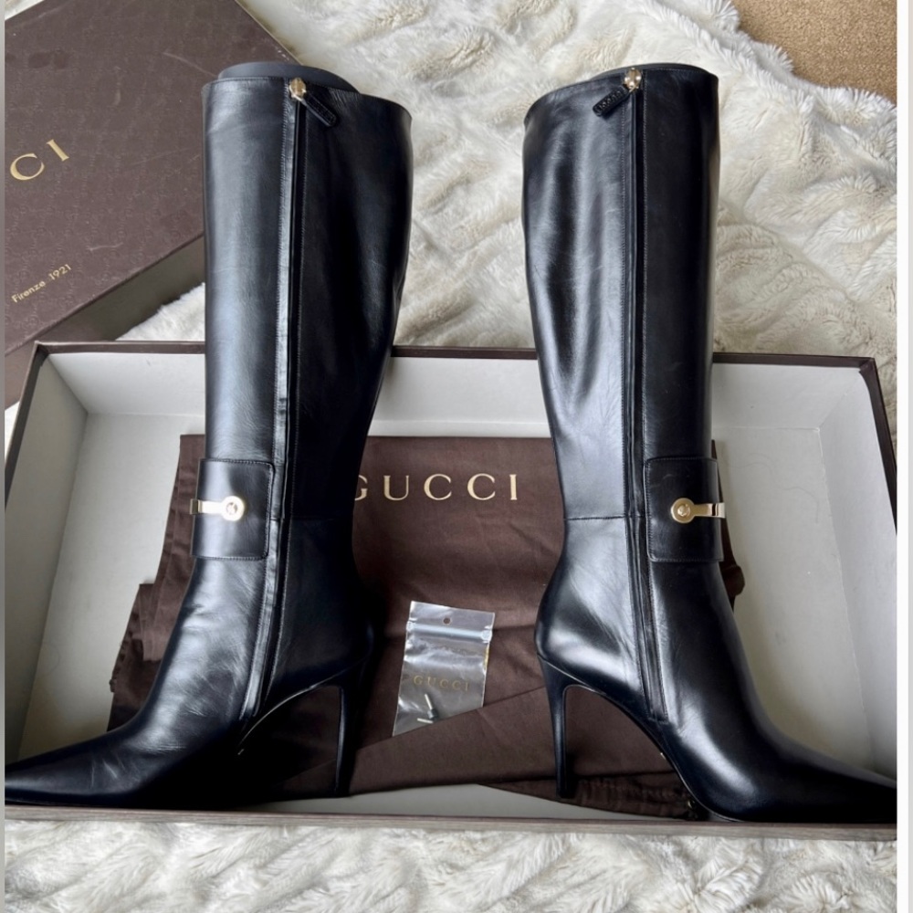 Gucci Black Boot 37.5 - Picture 3 of 6